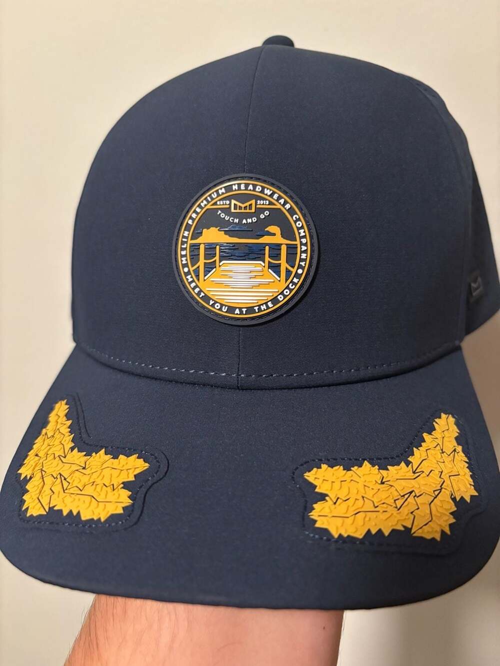 Melin A-Game Hydro Captains Collection Navy Performance Snapback Hat